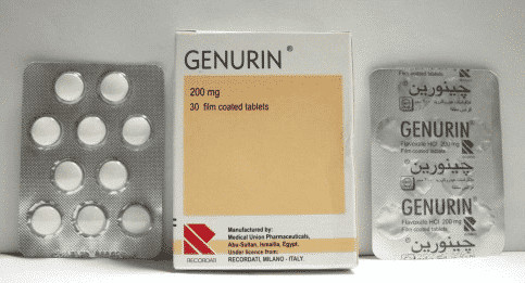 جينورين أقراص لعلاج تقلصات الجهاز البولي دواعي الاستعمال والآثار الجانبية
